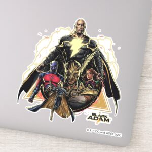 Black Adam Triangular Group Graphic Sticker