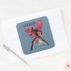 Black Adam Atom Smasher Character Graphic Square Sticker
