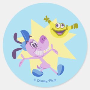 Bloofy And Pouchy Classic Round Sticker
