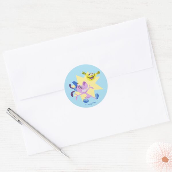 Bloofy_and_Pouchy_Classic_Round_Sticker_3 Bloofy And Pouchy Classic Round Sticker