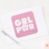 Blossom__Girl_Power_Square_Sticker_3 Blossom Girl Power Square Sticker