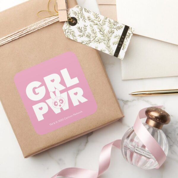 Blossom__Girl_Power_Square_Sticker_5 Blossom Girl Power Square Sticker