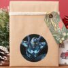 Blue Beetle Leaping Character Art Classic Round Sticker