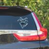 Blue Beetle Leaping Character Art Sticker