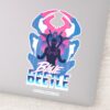 Blue Beetle Retrowave Versus Graphic Sticker