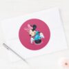 Blue_Minnie___Curtseying_Classic_Round_Sticker_3 Blue Minnie Curtseying Classic Round Sticker