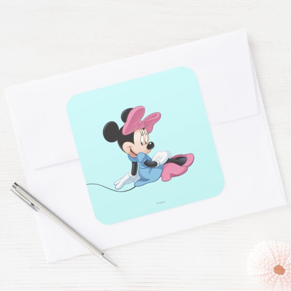 Blue_Minnie___Sitting_Square_Sticker_3 Blue Minnie Sitting Square Sticker