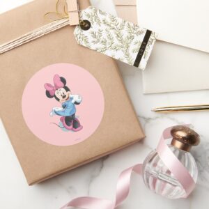 Blue Minnie Sweet Classic Round Sticker
