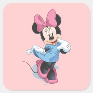 Blue Minnie Sweet Square Sticker