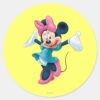 Blue_Minnie___Welcoming_Hands_Up_Classic_Round_Sticker_1 Blue Minnie Welcoming Hands Up Classic Round Sticker