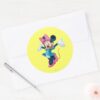 Blue_Minnie___Welcoming_Hands_Up_Classic_Round_Sticker_3 Blue Minnie Welcoming Hands Up Classic Round Sticker