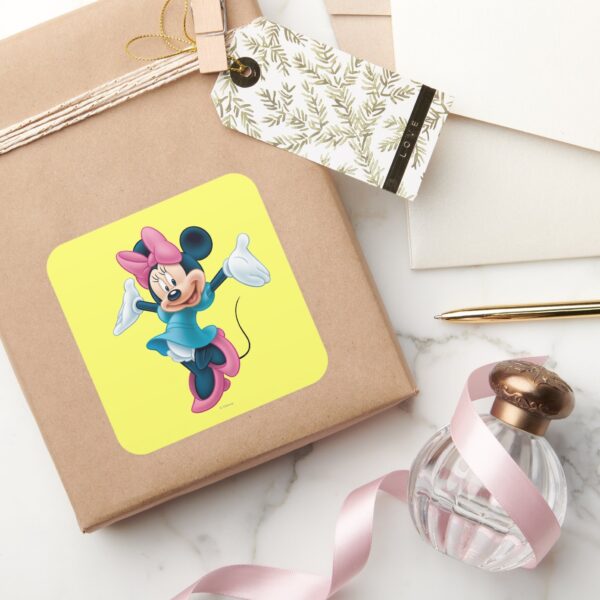Blue_Minnie___Welcoming_Hands_Up_Square_Sticker_5 Blue Minnie Welcoming Hands Up Square Sticker