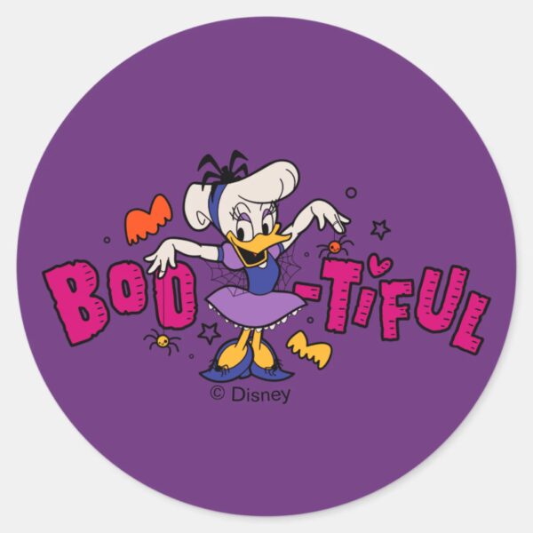 Boo-tiful_Daisy_Duck_Halloween_Dress_Classic_Round_Sticker_1 Boo Tiful Daisy Duck Halloween Dress Classic Round Sticker