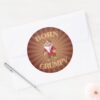 Born Grumpy Classic Round Sticker