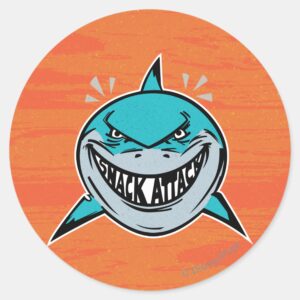 Bruce_-_Shark_Attack_Classic_Round_Sticker_1 Bruce Shark Attack Classic Round Sticker