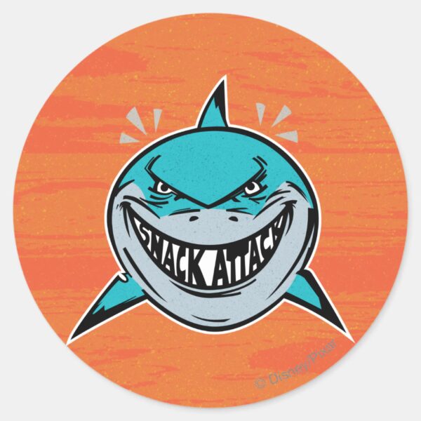 Bruce_-_Shark_Attack_Classic_Round_Sticker_1 Bruce Shark Attack Classic Round Sticker