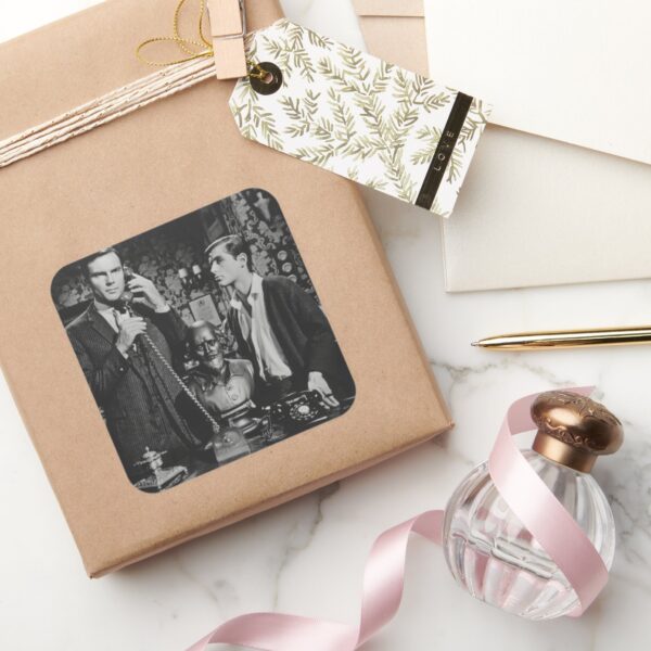 Bruce_Wayne_and_Dick_Grayson_Square_Sticker_5 Bruce Wayne And Dick Grayson Square Sticker