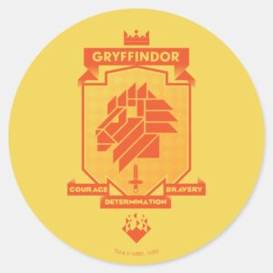 Brutalist_GRYFFINDOR™_Crest_Classic_Round_Sticker_1 Brutalist GRYFFINDOR™ Crest Classic Round Sticker