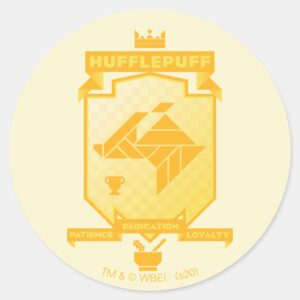 Brutalist_HUFFLEPUFF™_Crest_Classic_Round_Sticker_1 Brutalist HUFFLEPUFF™ Crest Classic Round Sticker