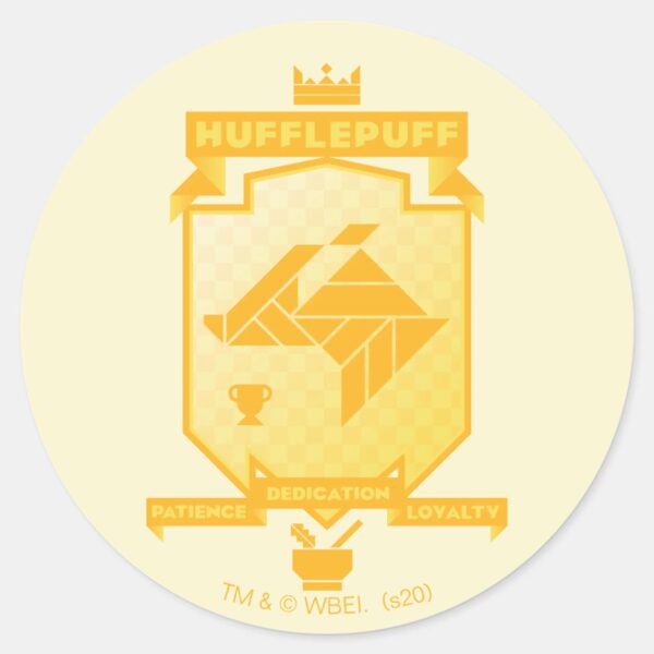 Brutalist_HUFFLEPUFF™_Crest_Classic_Round_Sticker_1 Brutalist HUFFLEPUFF™ Crest Classic Round Sticker