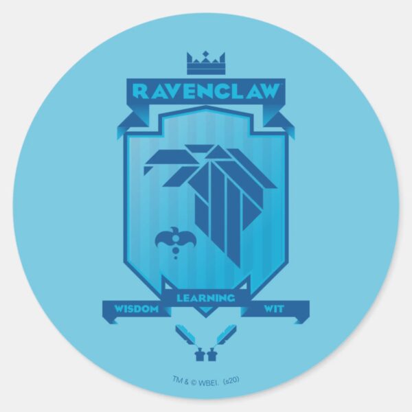 Brutalist_RAVENCLAW™_Crest_Classic_Round_Sticker_1 Brutalist RAVENCLAW™ Crest Classic Round Sticker