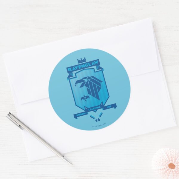 Brutalist_RAVENCLAW™_Crest_Classic_Round_Sticker_3 Brutalist RAVENCLAW™ Crest Classic Round Sticker