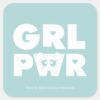 Bubbles Girl Power Square Sticker