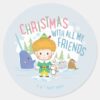Buddy The Elf Christmas With All My Friends Classic Round Sticker