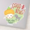 Buddy_the_Elf_Good_News!_I_Saw_a_Dog_Today!_Sticker_1 Buddy The Elf Good News I Saw A Dog Today Sticker