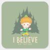 Buddy The Elf I Believe Square Sticker
