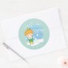 Buddy The Elf Snowball Fight Classic Round Sticker