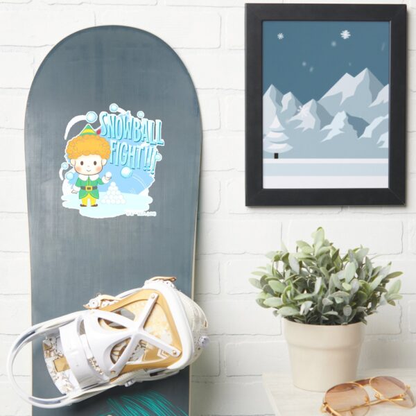 Buddy The Elf Snowball Fight Sticker