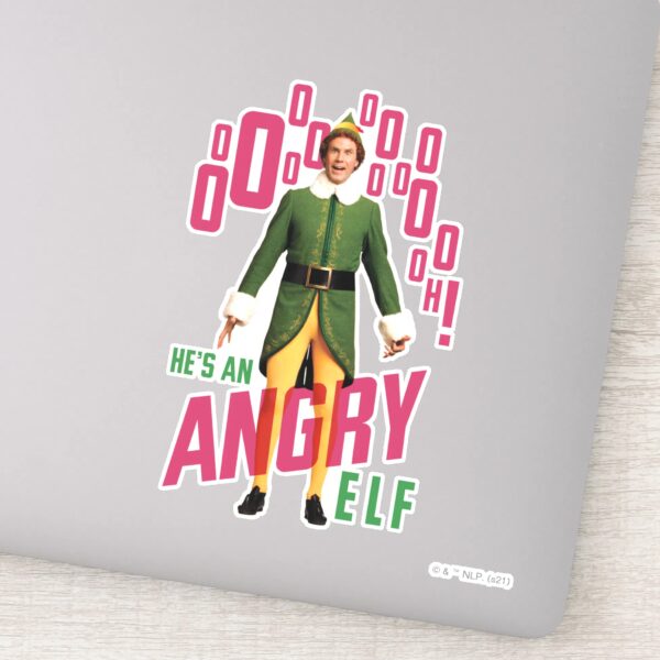 Buddy_the_Elf___He's_an_Angry_Elf_Sticker_1 Buddy The Elf Hes An Angry Elf Sticker