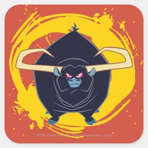 Bull Smiling Square Sticker