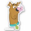 Butterfly On Scooby Doos Nose Sticker