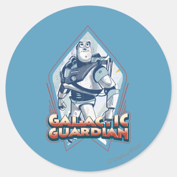 Buzz Lightyear Gallactic Guardian Classic Round Sticker