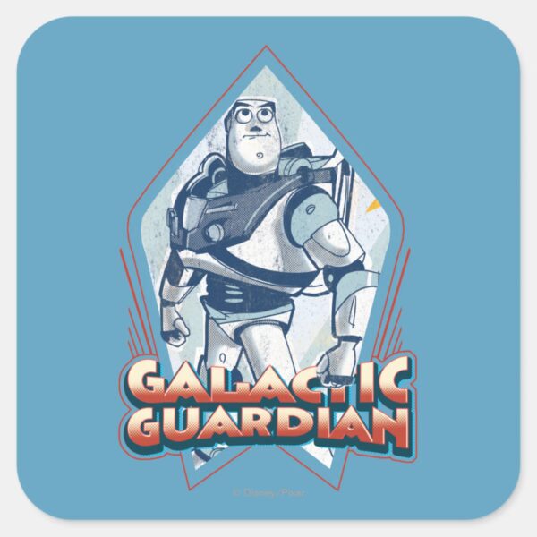 Buzz Lightyear Gallactic Guardian Square Sticker