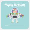 Buzz Lightyear A Gift From Birthday Square Sticker