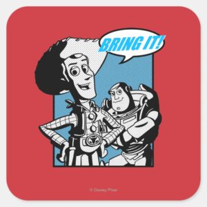Buzz Woody Bring It Square Sticker