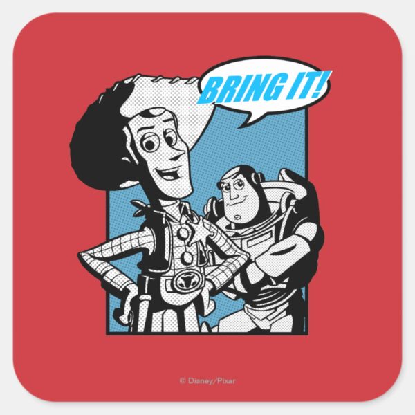 Buzz Woody Bring It Square Sticker