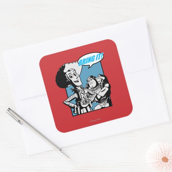 Buzz Woody Bring It Square Sticker
