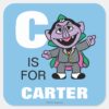 C_is_for_Count_von_Count___Add_Your_Name_Square_Sticker_1 C Is For Count Von Count Add Your Name Square Sticker