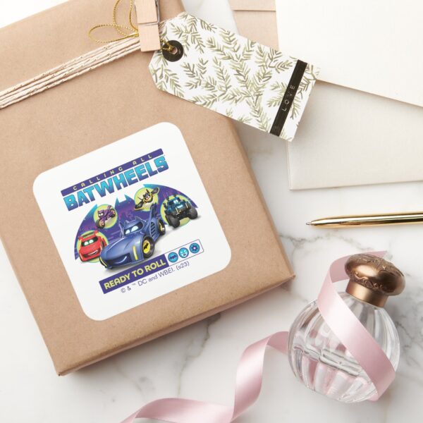 Calling_all_Batwheels™_-_Ready_to_Roll_Square_Sticker_5 Calling All Batwheels™ Ready To Roll Square Sticker