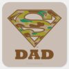 Camo_Super_Dad_Square_Sticker_1 Camo Super Dad Square Sticker