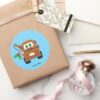 Cars Christmas Mater Tow Truck Classic Round Sticker