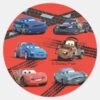 Cars_Classic_Round_Sticker_1 Cars Classic Round Sticker