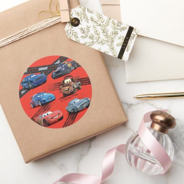 Cars_Classic_Round_Sticker_5 Cars Classic Round Sticker