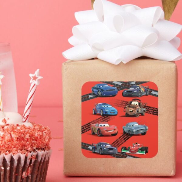 Cars_Square_Sticker_7 Cars Square Sticker