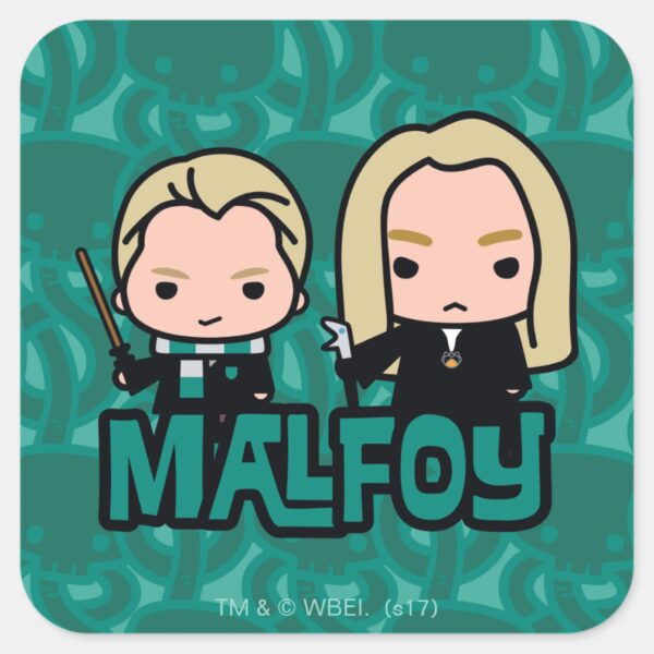 Cartoon_Draco_and_Lucius_Malfoy_Character_Art_Square_Sticker_1 Cartoon Draco And Lucius Malfoy Character Art Square Sticker