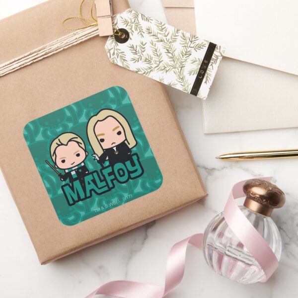 Cartoon_Draco_and_Lucius_Malfoy_Character_Art_Square_Sticker_5 Cartoon Draco And Lucius Malfoy Character Art Square Sticker